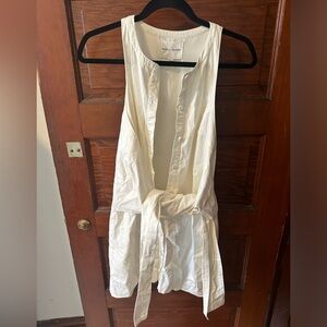 Misha Nonoo White Sleeveless Shirt Dress